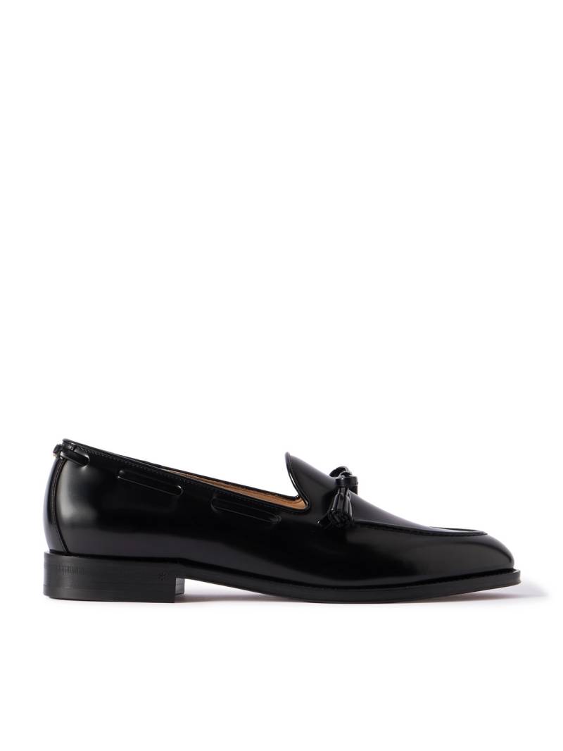 Valentino Garavani - Bowshire Patent-Leather Loafers - Men - Black - EU 42 von Valentino Garavani