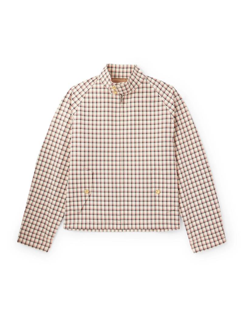 Valentino Garavani - Checked Cotton-Twill Jacket - Men - Neutrals - IT 48 von Valentino Garavani