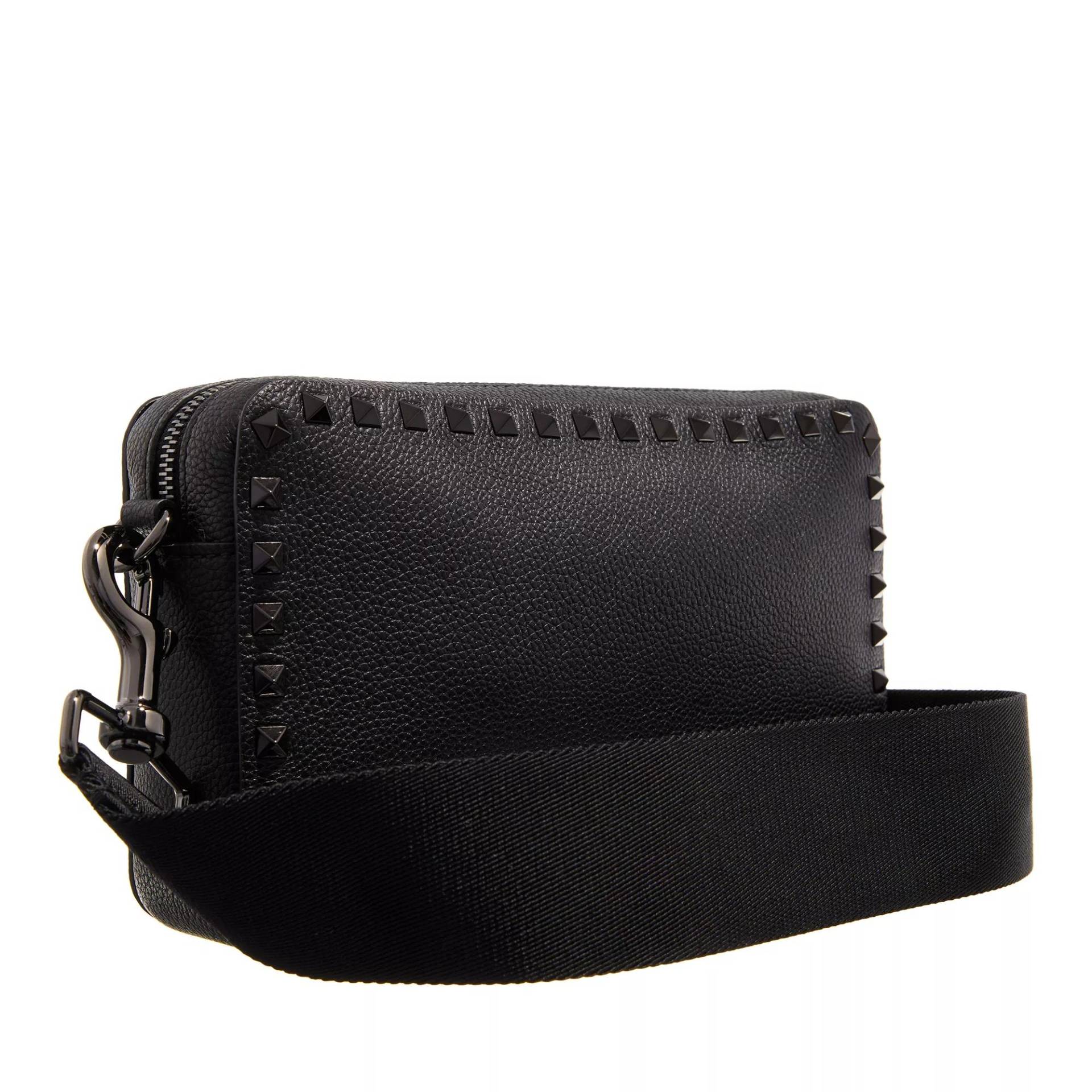 Valentino Garavani Crossbody Bags - Rockstud Leather Crossbody Bag - Gr. unisize - in Schwarz - für Damen von Valentino Garavani