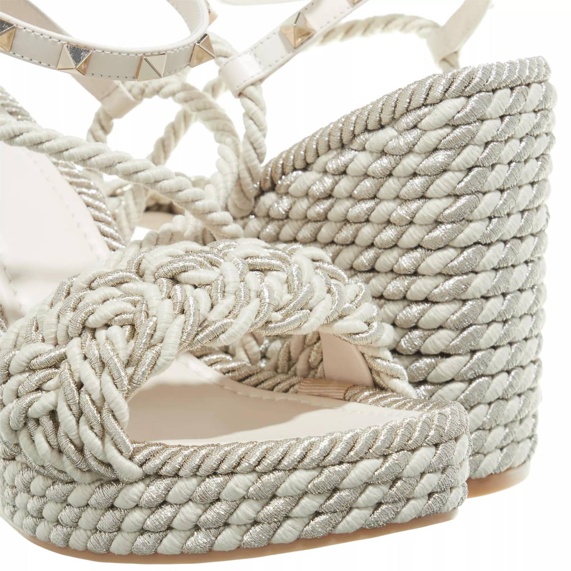 Valentino Garavani Espadrilles - Sandal Espadrillas - Gr. 36 (EU) - in Creme - für Damen von Valentino Garavani