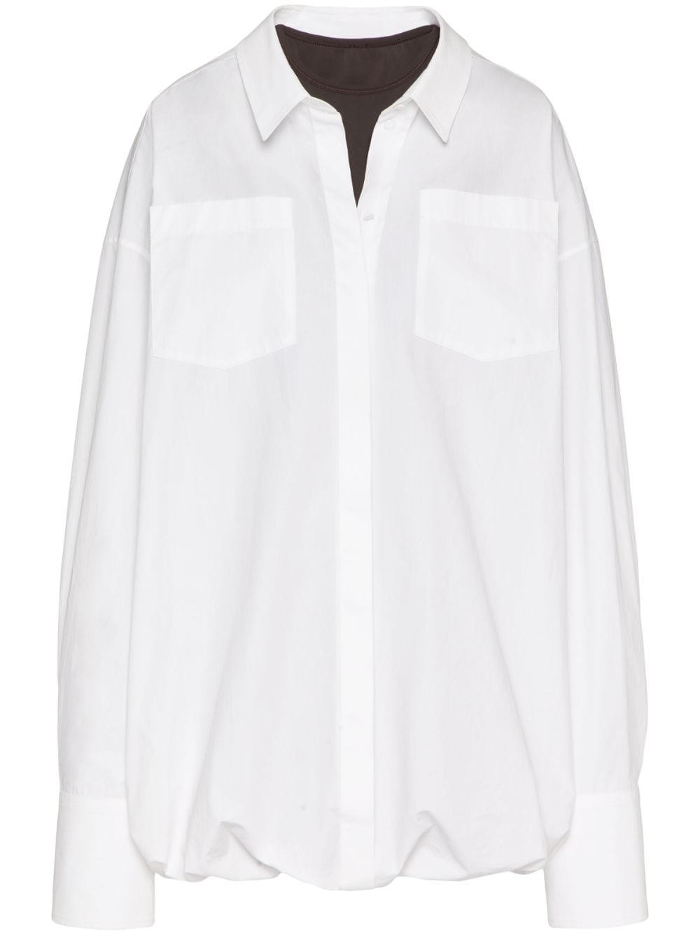 Valentino Garavani Hemdkleid im Layering-Look - Weiß von Valentino Garavani