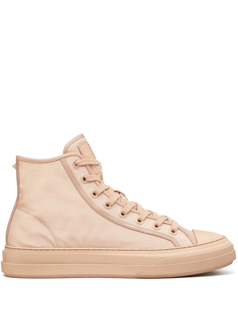 Valentino Garavani High-Top-Sneakers mit Schnürung - Nude von Valentino Garavani