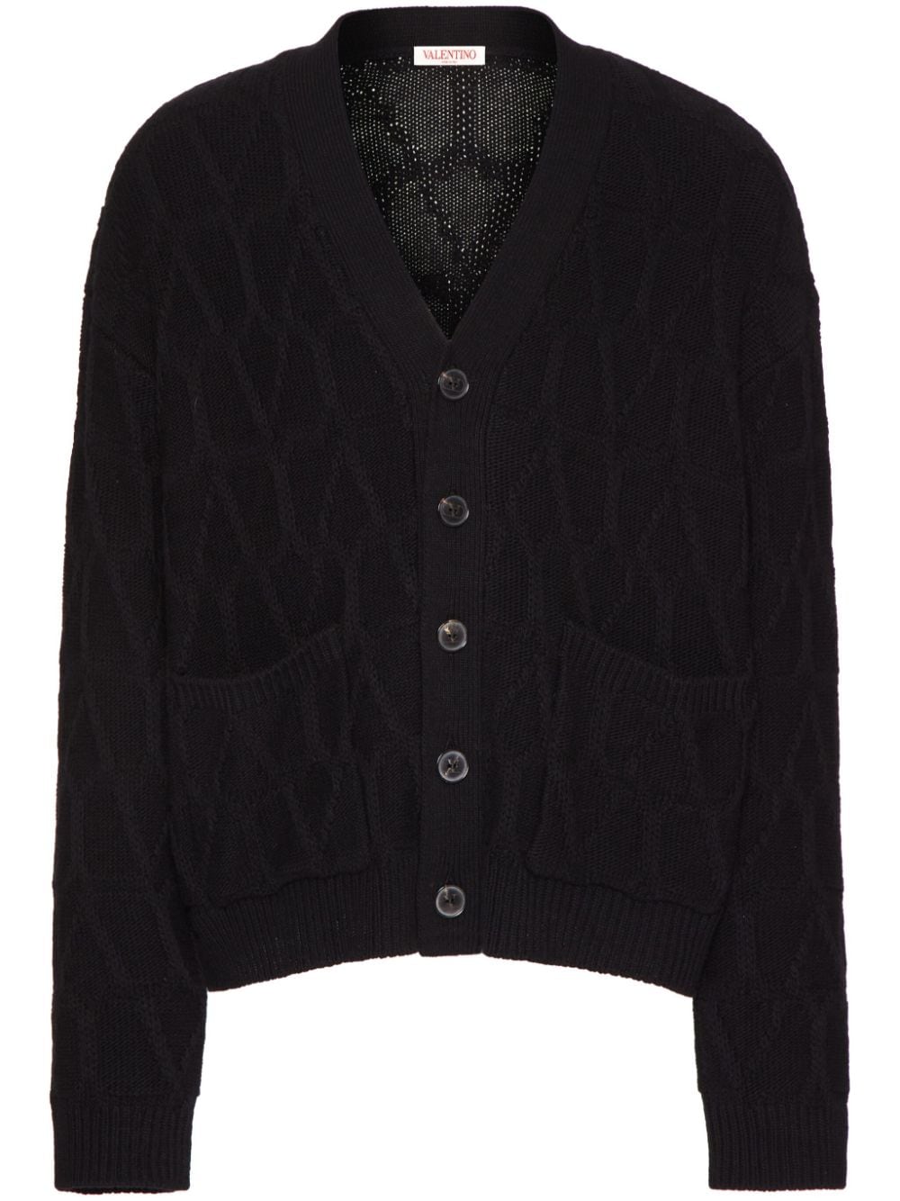 Valentino Garavani Toile Iconographe Cardigan - Schwarz von Valentino Garavani