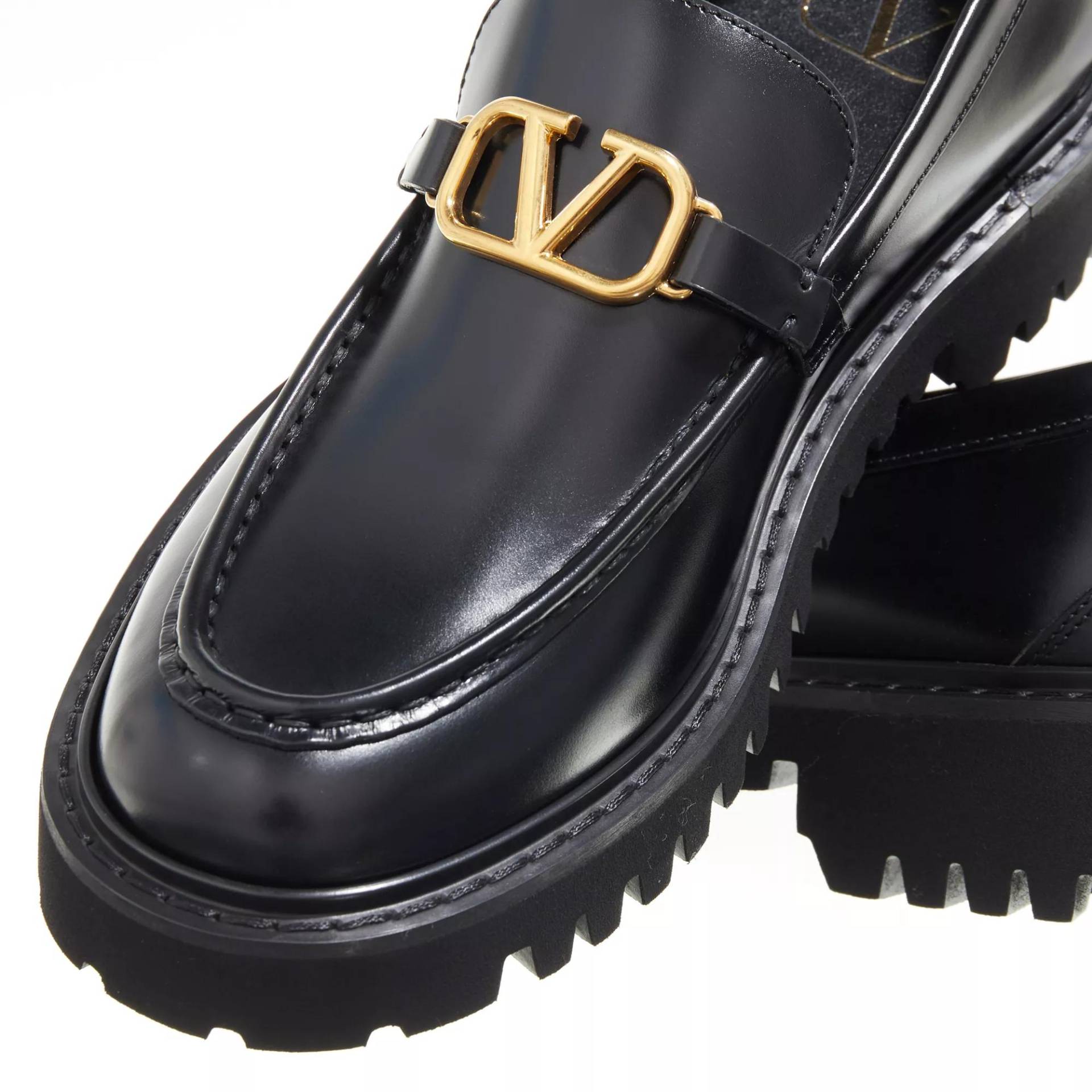 Valentino Garavani Loafers & Ballerinas - Vlogo Loafers - Gr. 39 (EU) - in Schwarz - für Damen von Valentino Garavani