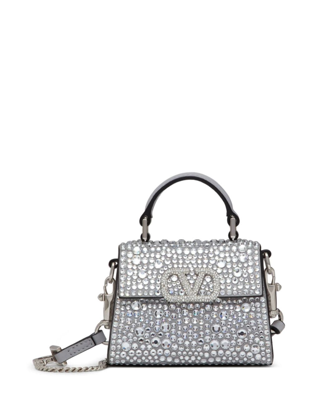 Valentino Garavani Mini VSling Handtasche - Silber von Valentino Garavani