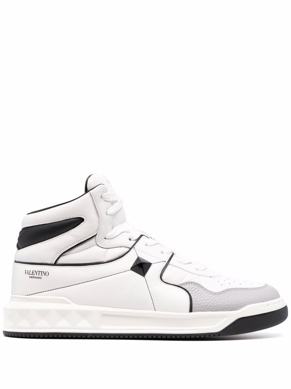 Valentino Garavani One Stud High-Top-Sneakers - Weiß von Valentino Garavani