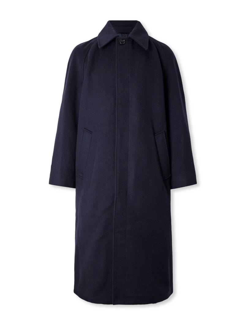 Valentino Garavani - Oversized Wool and Cashmere-Blend Coat - Men - Blue - IT 46 von Valentino Garavani