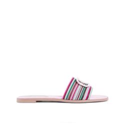 Valentino Garavani Pinke V Logo Signature Slides von Valentino Garavani