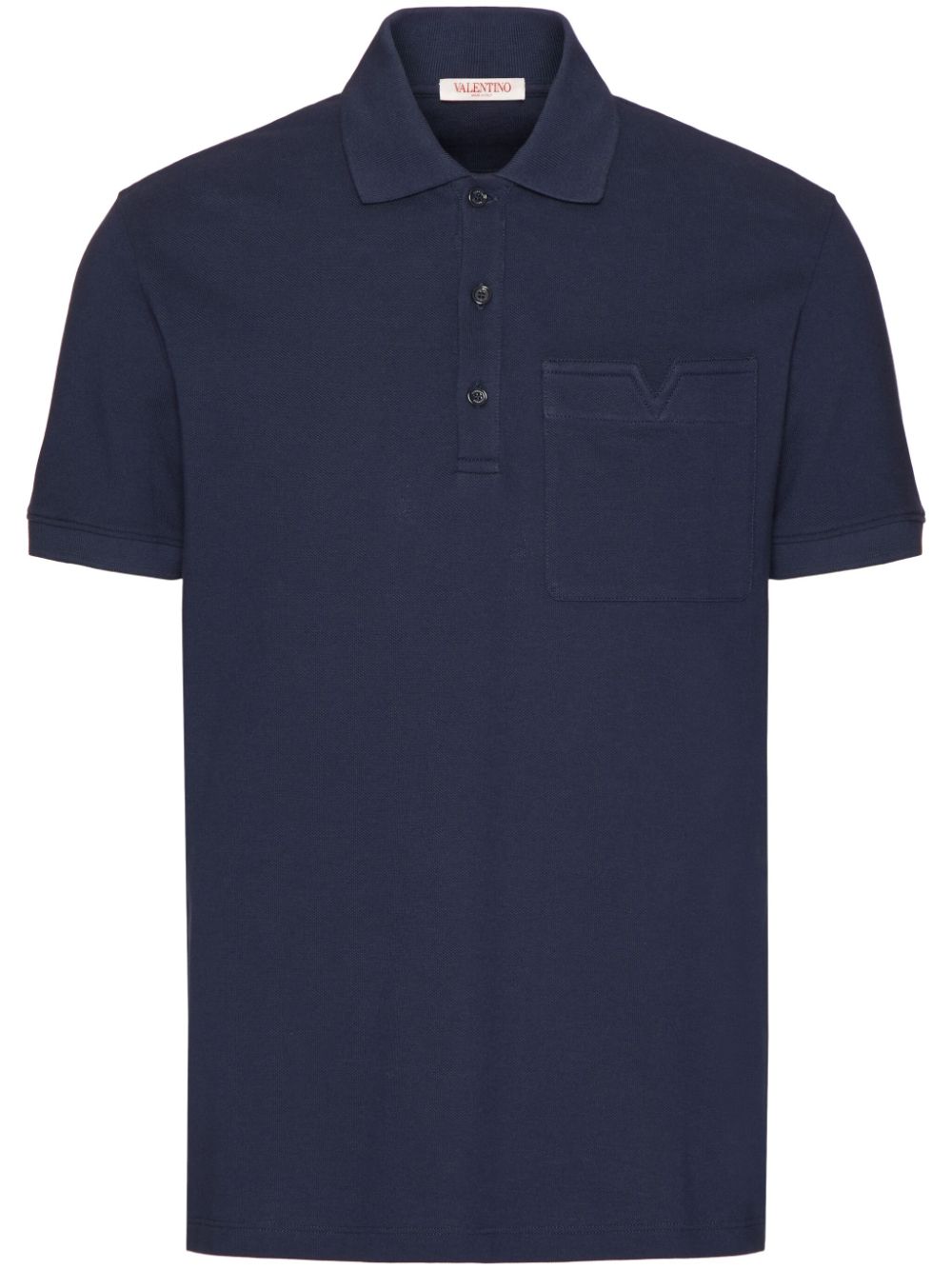 Valentino Garavani Poloshirt aus Pikee - Blau von Valentino Garavani