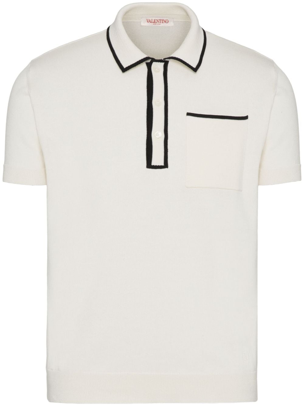 Valentino Garavani Poloshirt mit Kontrastdetails - Weiß von Valentino Garavani