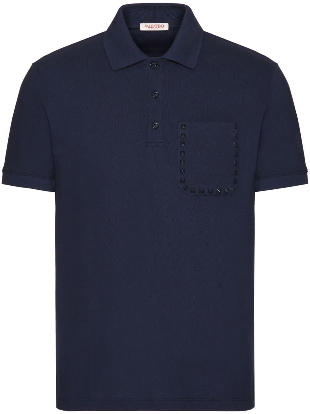 Valentino Garavani Rockstud Untitled Poloshirt - Blau von Valentino Garavani