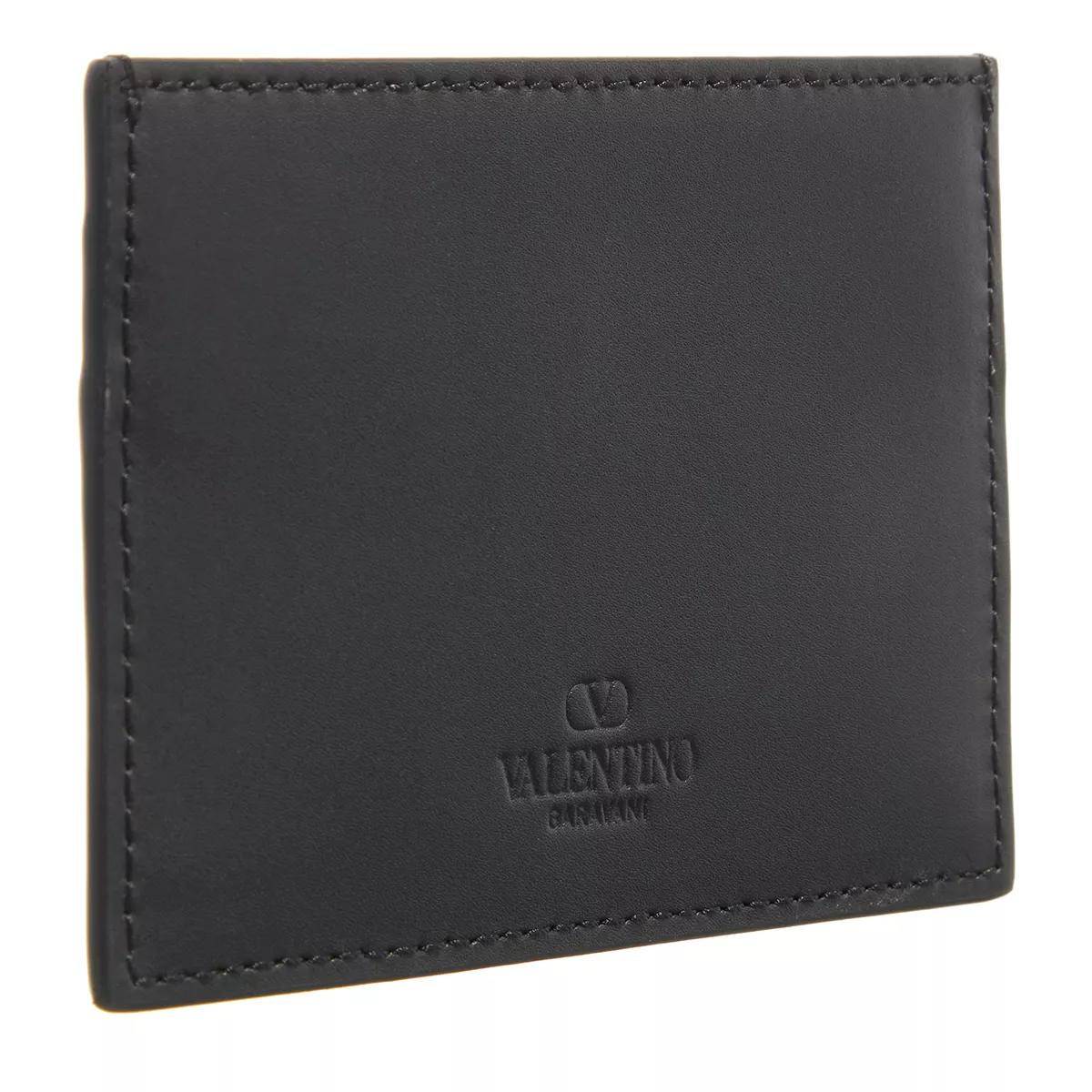 Valentino Garavani Portemonnaies - Logo Print Cardholder - Gr. unisize - in Schwarz - für Damen von Valentino Garavani