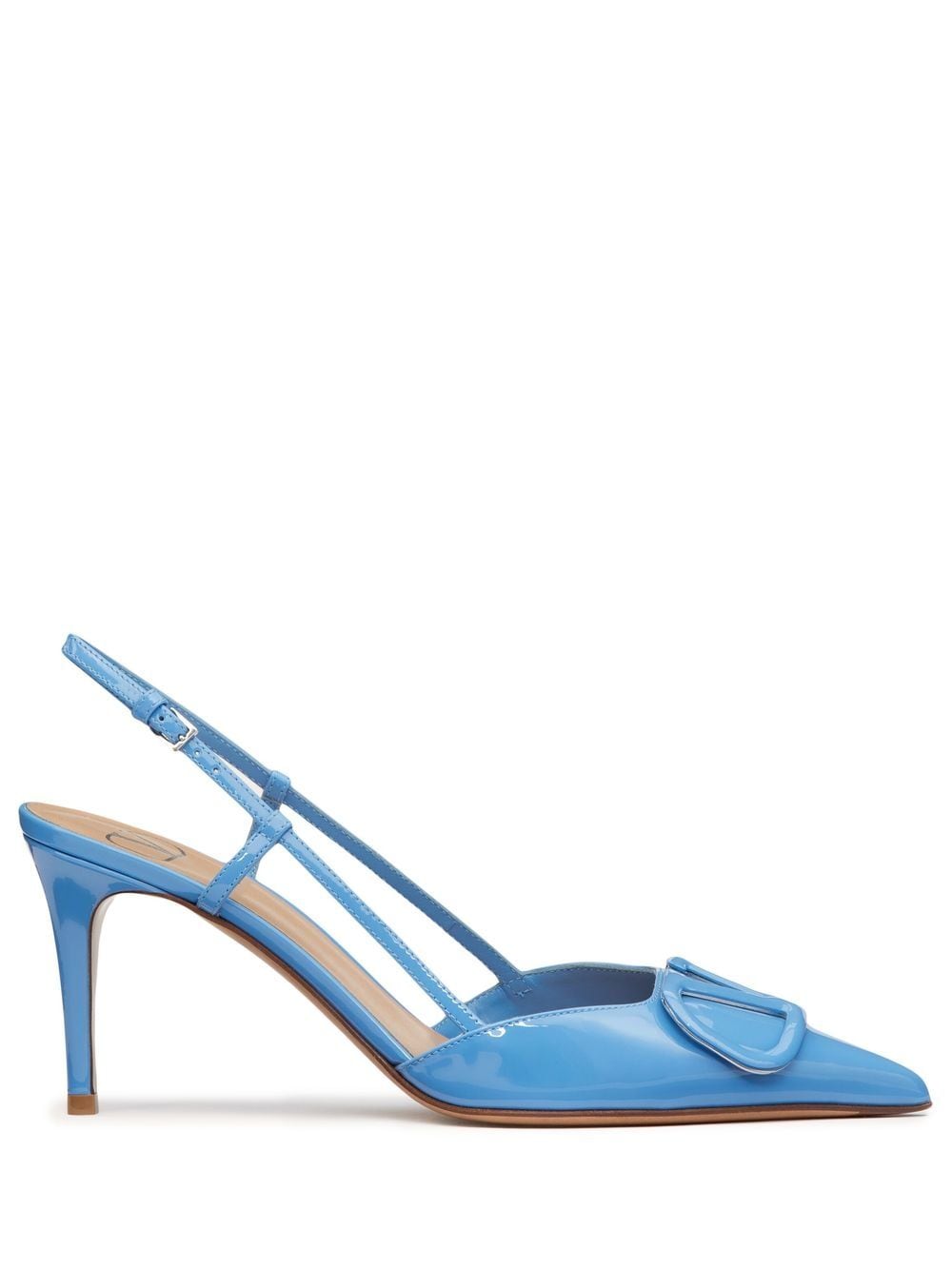 Valentino Garavani Pumps mit Logo - Blau von Valentino Garavani