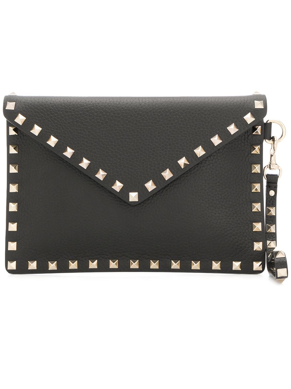 Valentino Garavani Rockstud Clutch - Schwarz von Valentino Garavani