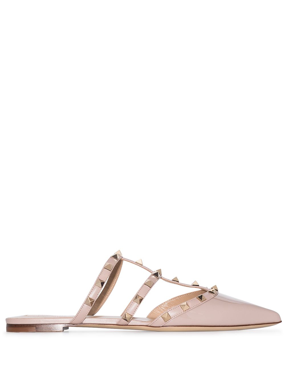 Valentino Garavani 'Rockstud' Pumps - Nude von Valentino Garavani