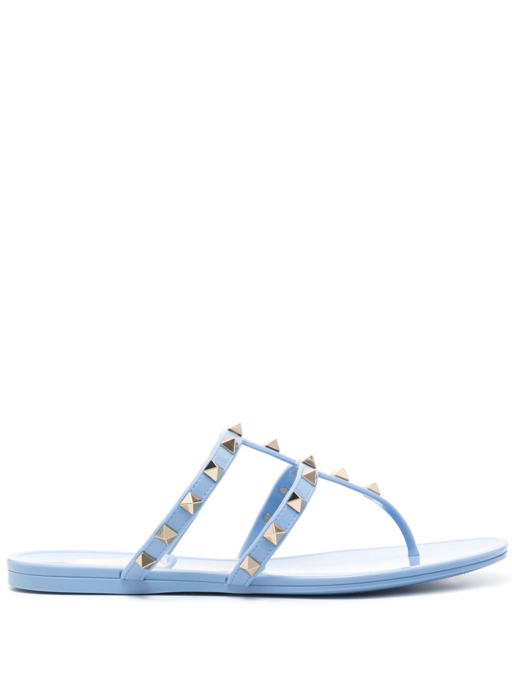 Valentino Garavani Rockstud flat sandals - Blau von Valentino Garavani