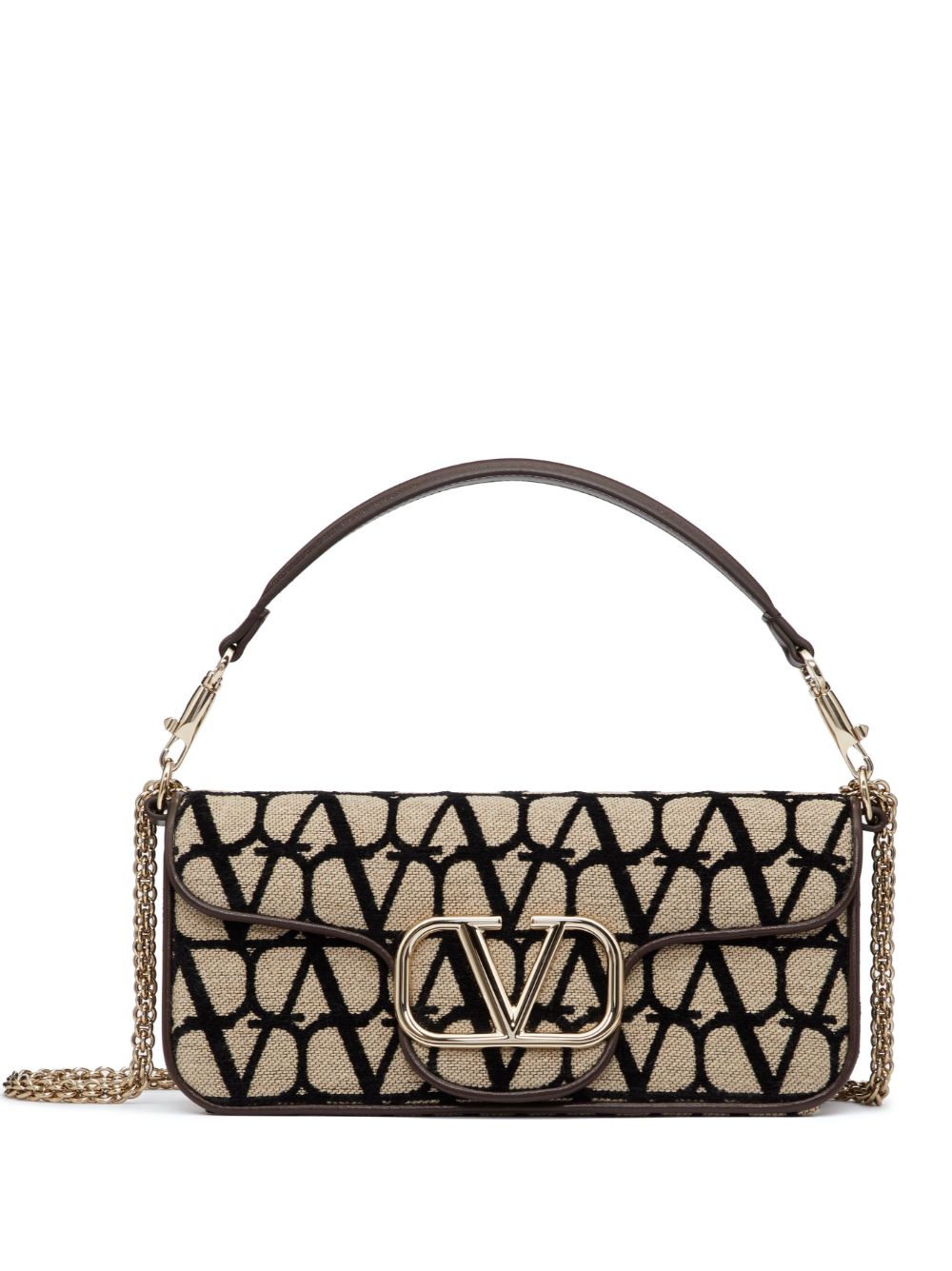 Valentino Garavani Schultertasche mit Monogramm - Nude von Valentino Garavani