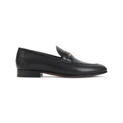Valentino Garavani Schwarze Leder Slipper von Valentino Garavani
