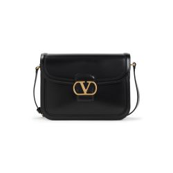 Valentino Garavani Schwarze Schultertasche Aus Kalbsleder von Valentino Garavani
