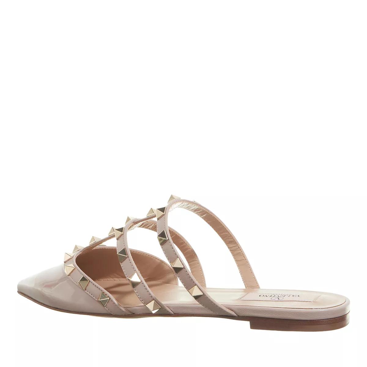 Valentino Garavani Slipper & Pantoletten - Mule Rockstud - Gr. 40 (EU) - in Beige - für Damen von Valentino Garavani