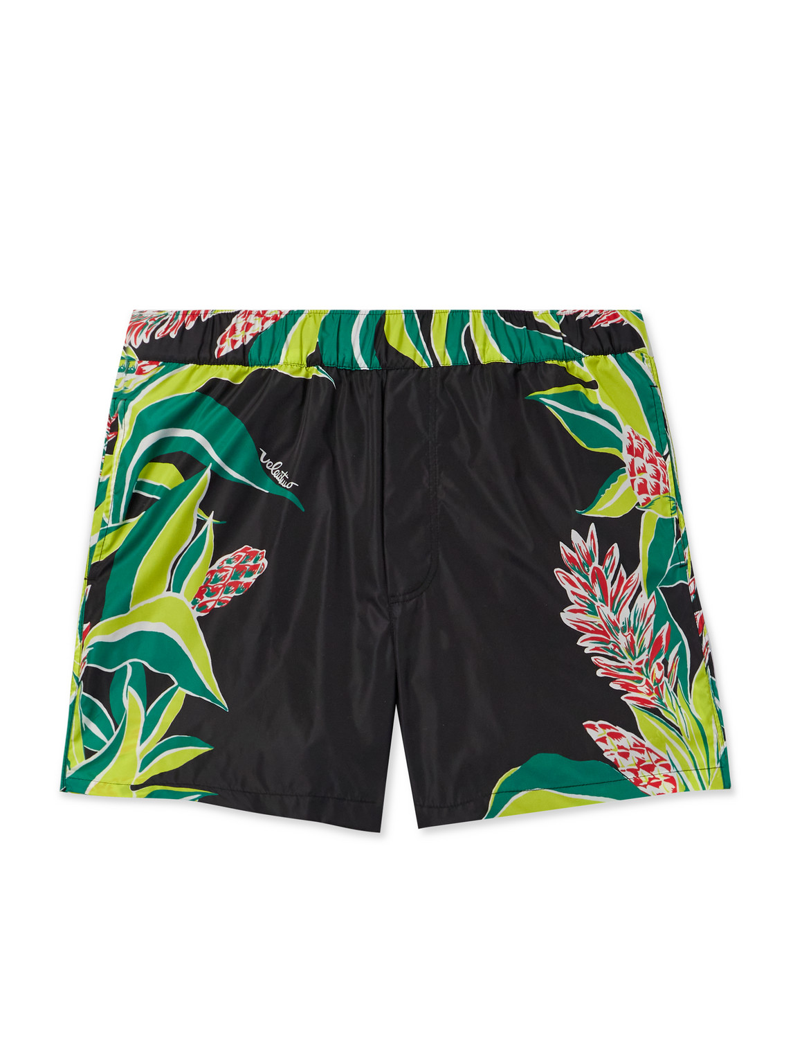 Valentino Garavani - Sunsurf Straight-Leg Mid-Length Printed Swim Shorts - Men - Black - IT 56 von Valentino Garavani