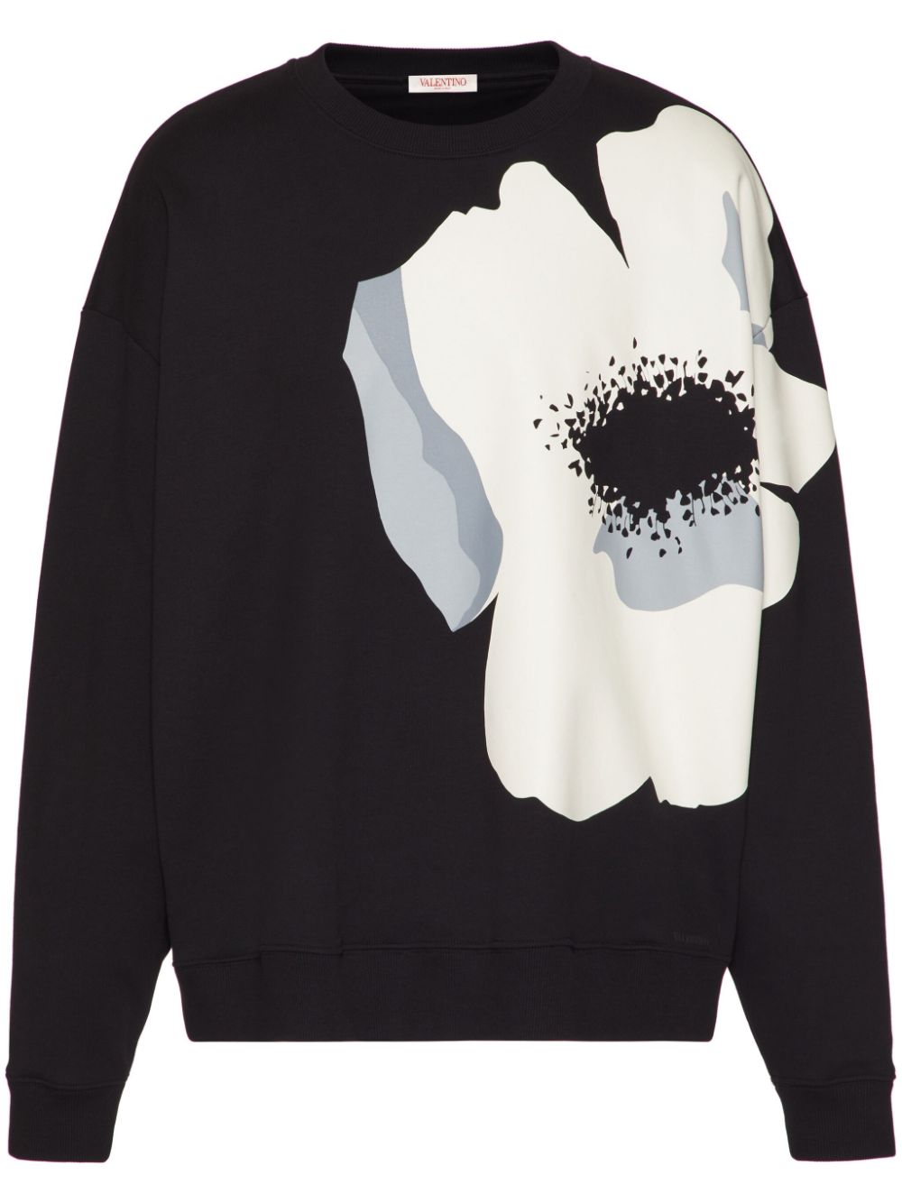 Valentino Garavani Sweatshirt mit Blumen-Print - Schwarz von Valentino Garavani