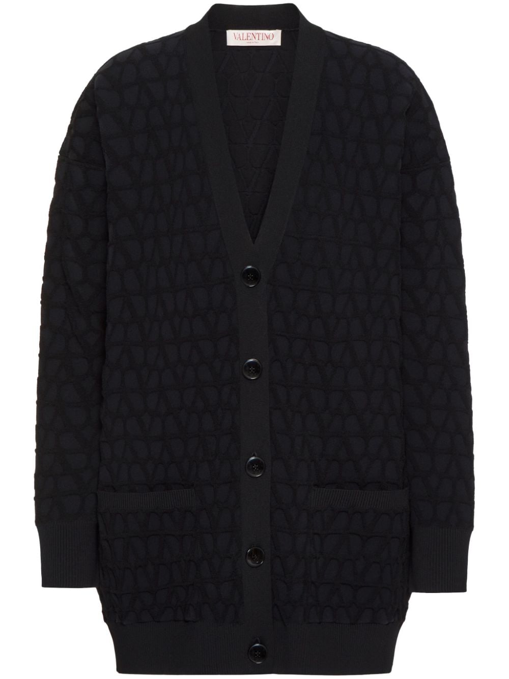 Valentino Garavani Toile Iconographe Cardigan - Schwarz von Valentino Garavani