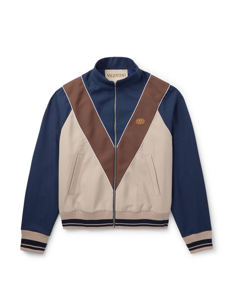 Valentino Garavani - VLOGO Logo-Appliquéd Jersey Track Jacket - Men - Blue - S von Valentino Garavani
