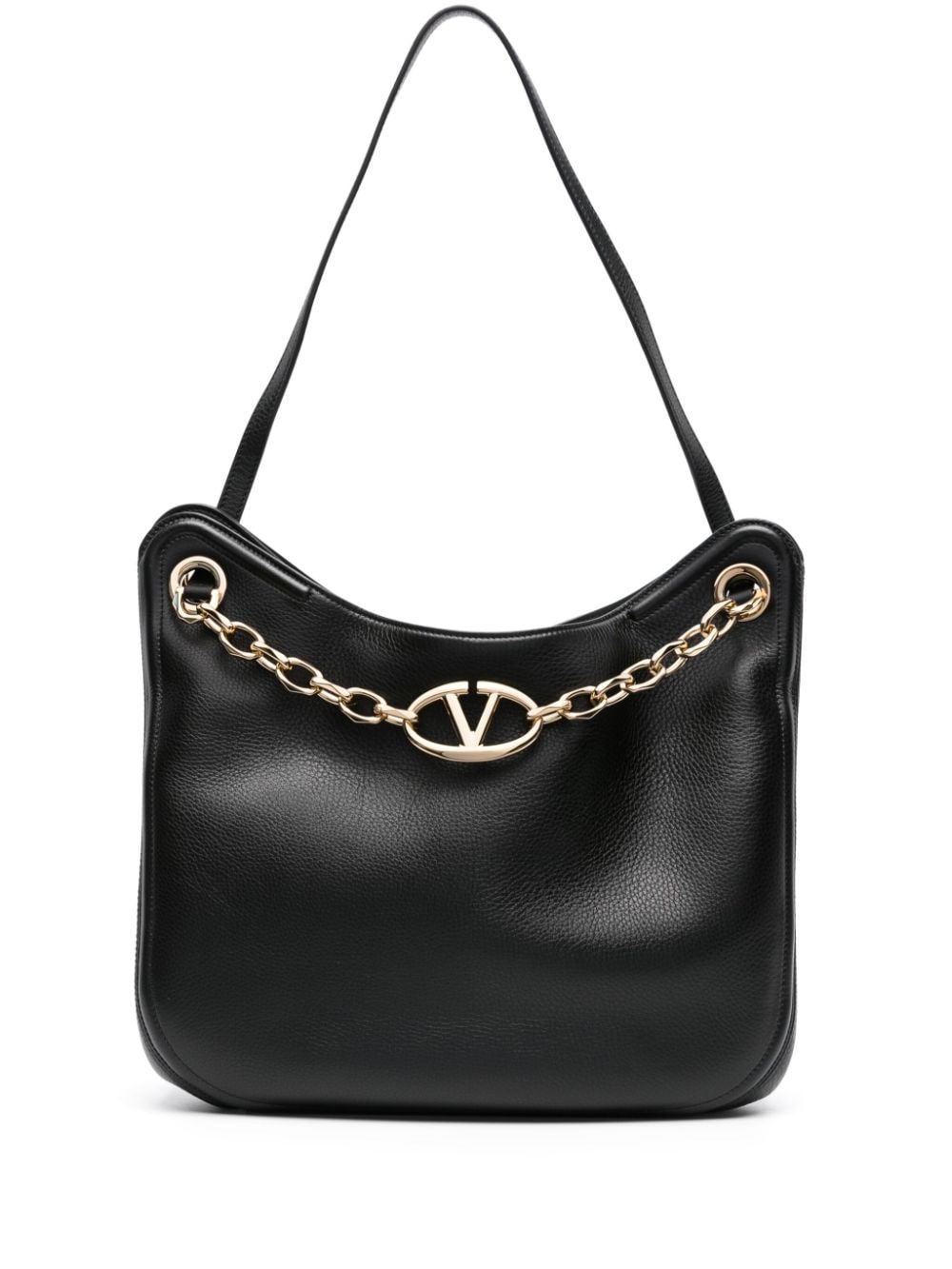 Valentino Garavani VLogo Signature Schultertasche mit Kette - Schwarz von Valentino Garavani