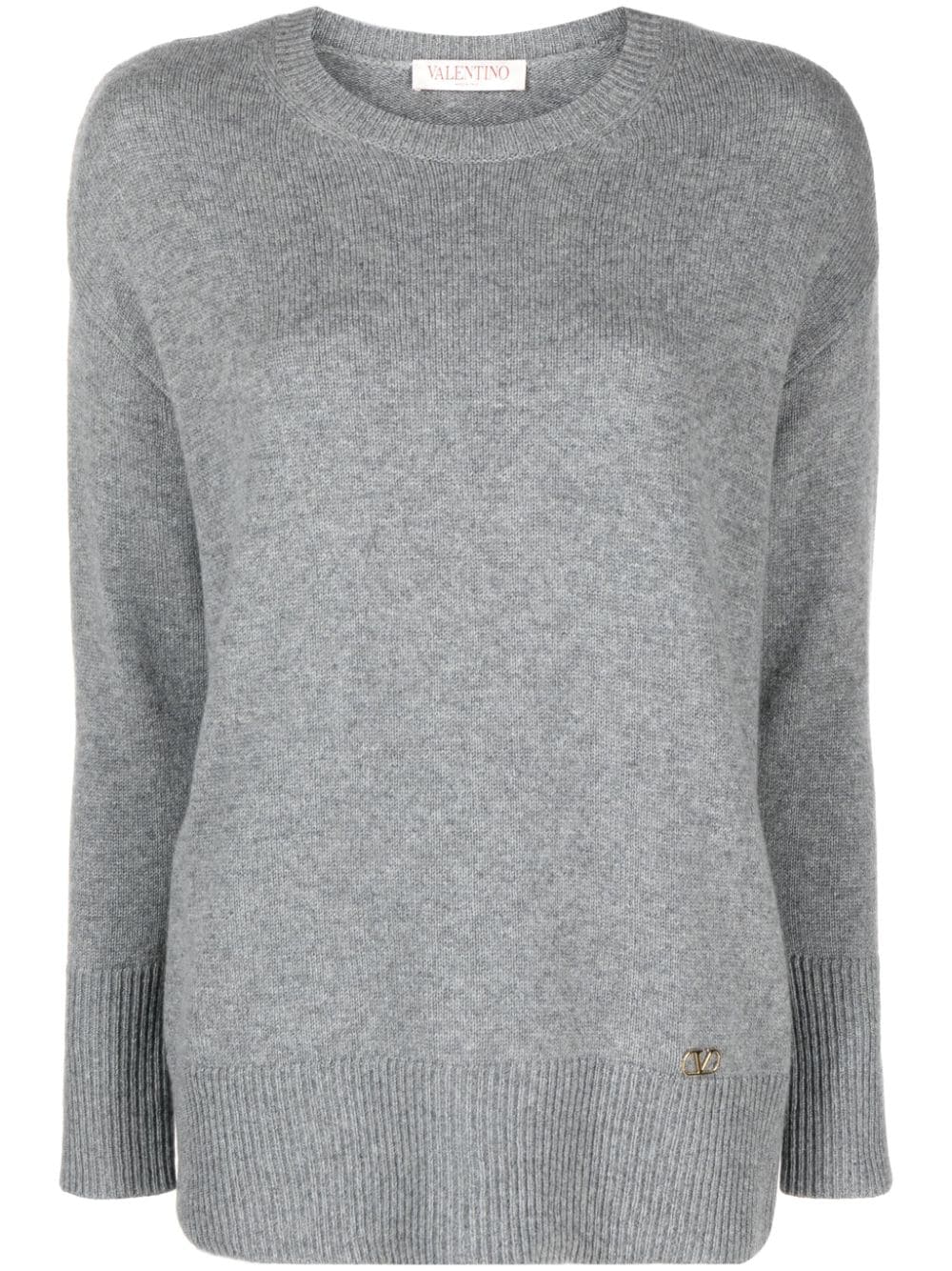 Valentino Garavani VLOGO Kaschmirpullover - Grau von Valentino Garavani