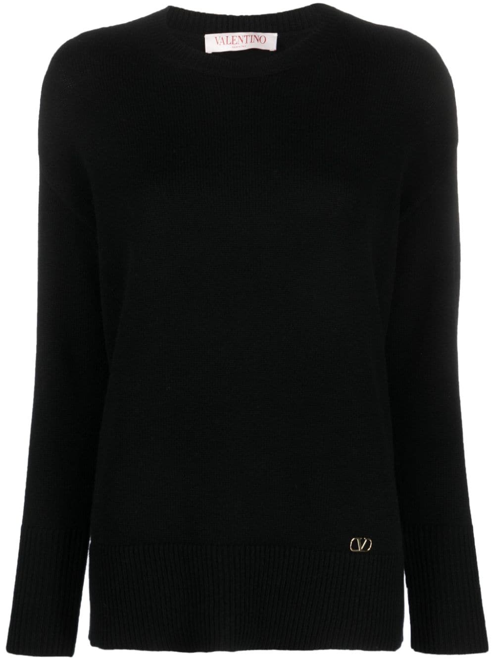 Valentino Garavani VLOGO Kaschmirpullover - Schwarz von Valentino Garavani