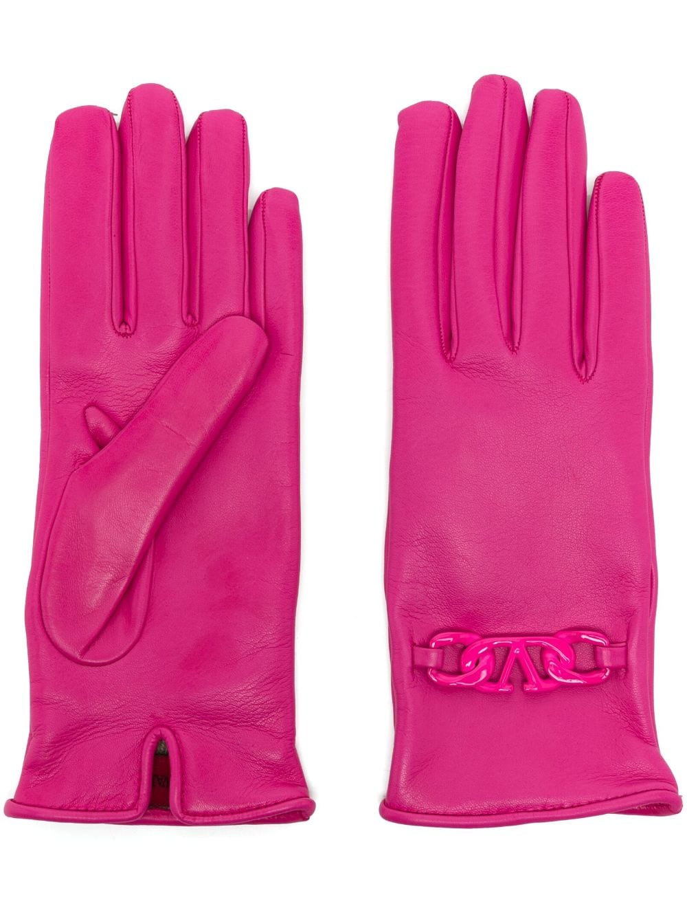 Valentino Garavani Handschuhe mit VLOGO - Rosa von Valentino Garavani