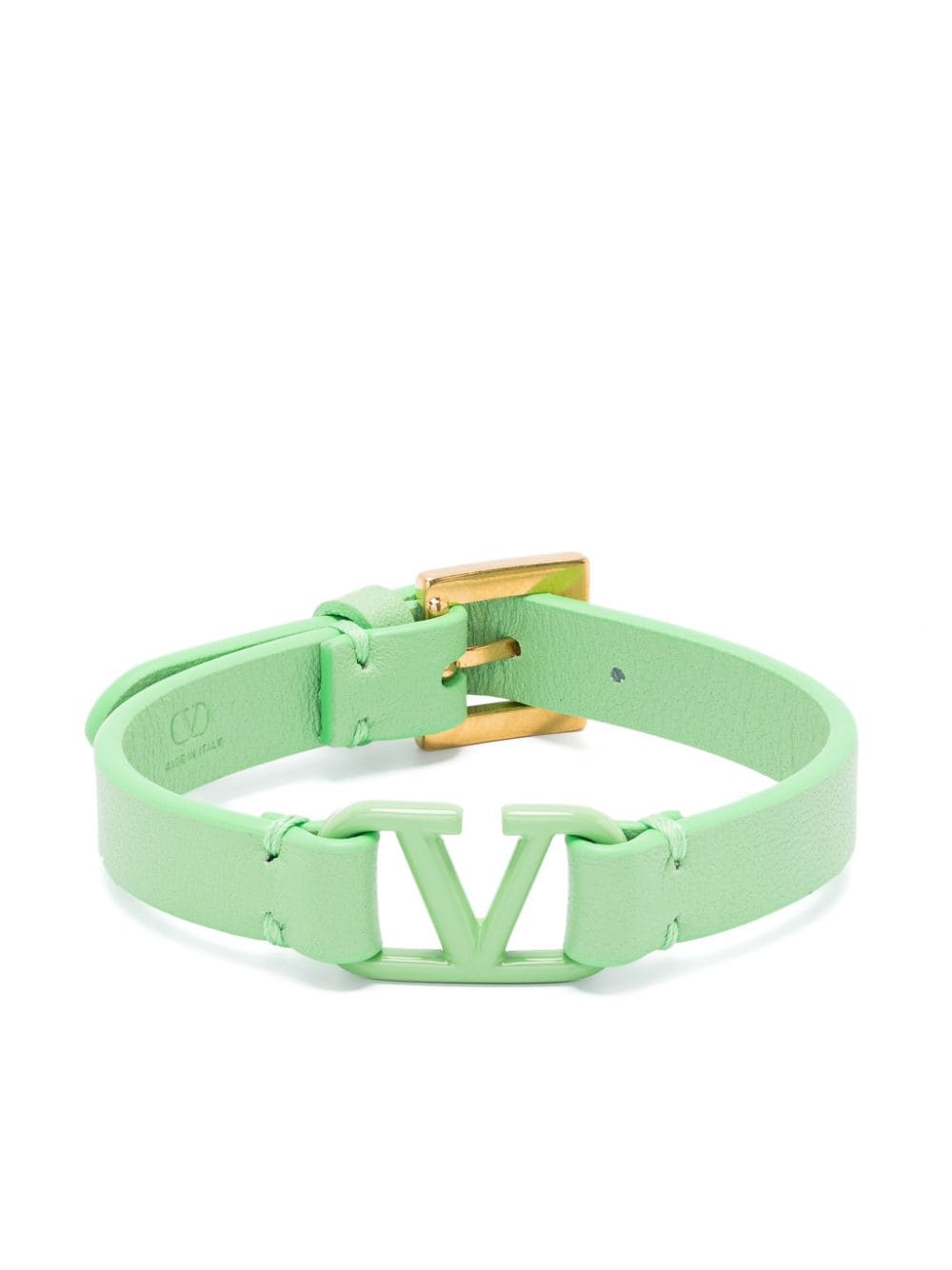 Valentino Garavani Valentino Garavani VLogo Lederarmband - Grün von Valentino Garavani