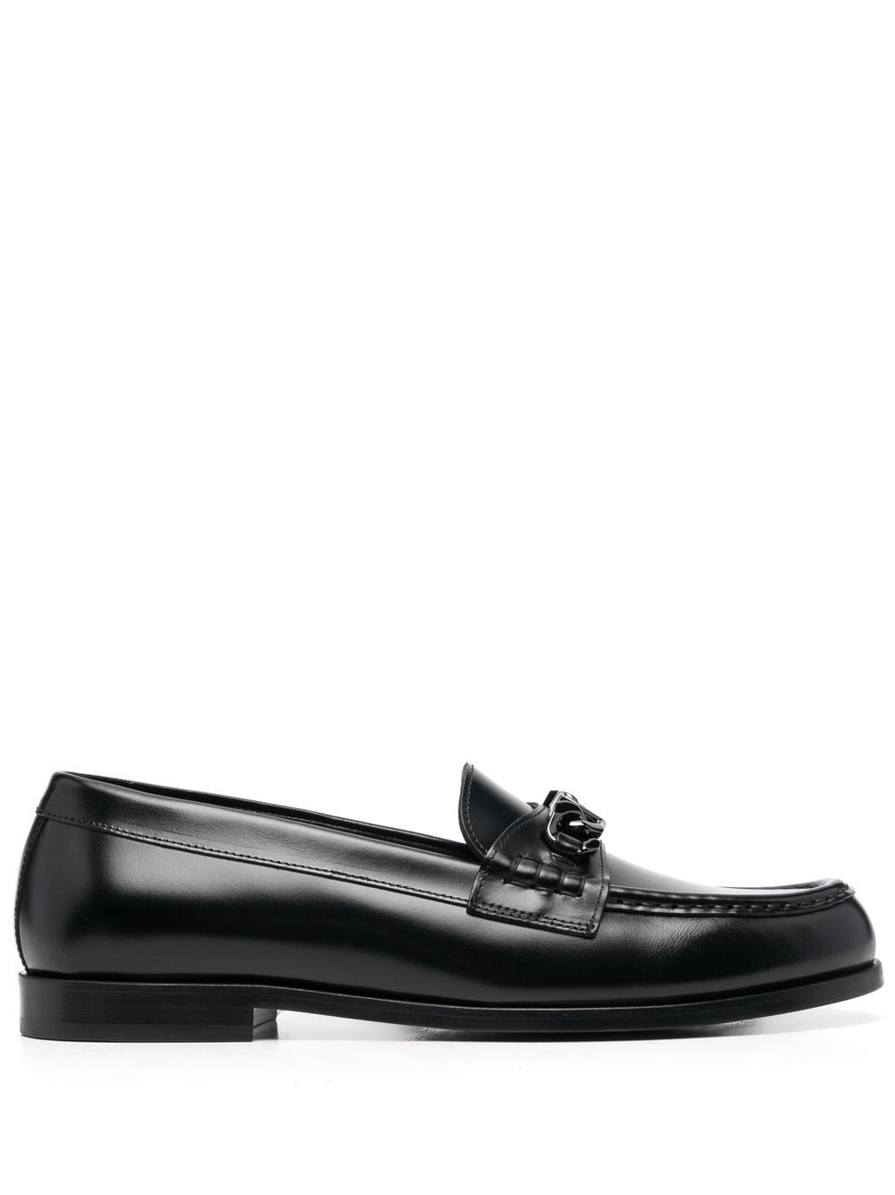 Valentino Garavani Chain Loafer mit VLogo - Schwarz von Valentino Garavani