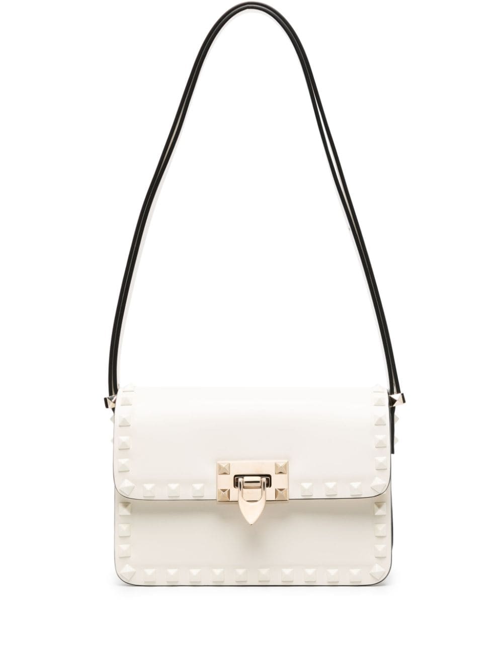 Valentino Garavani small Rockstud23 leather shoulder bag - Nude von Valentino Garavani