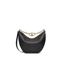 Valentino Garavani Vlogo Gate Schwarze Schultertasche von Valentino Garavani