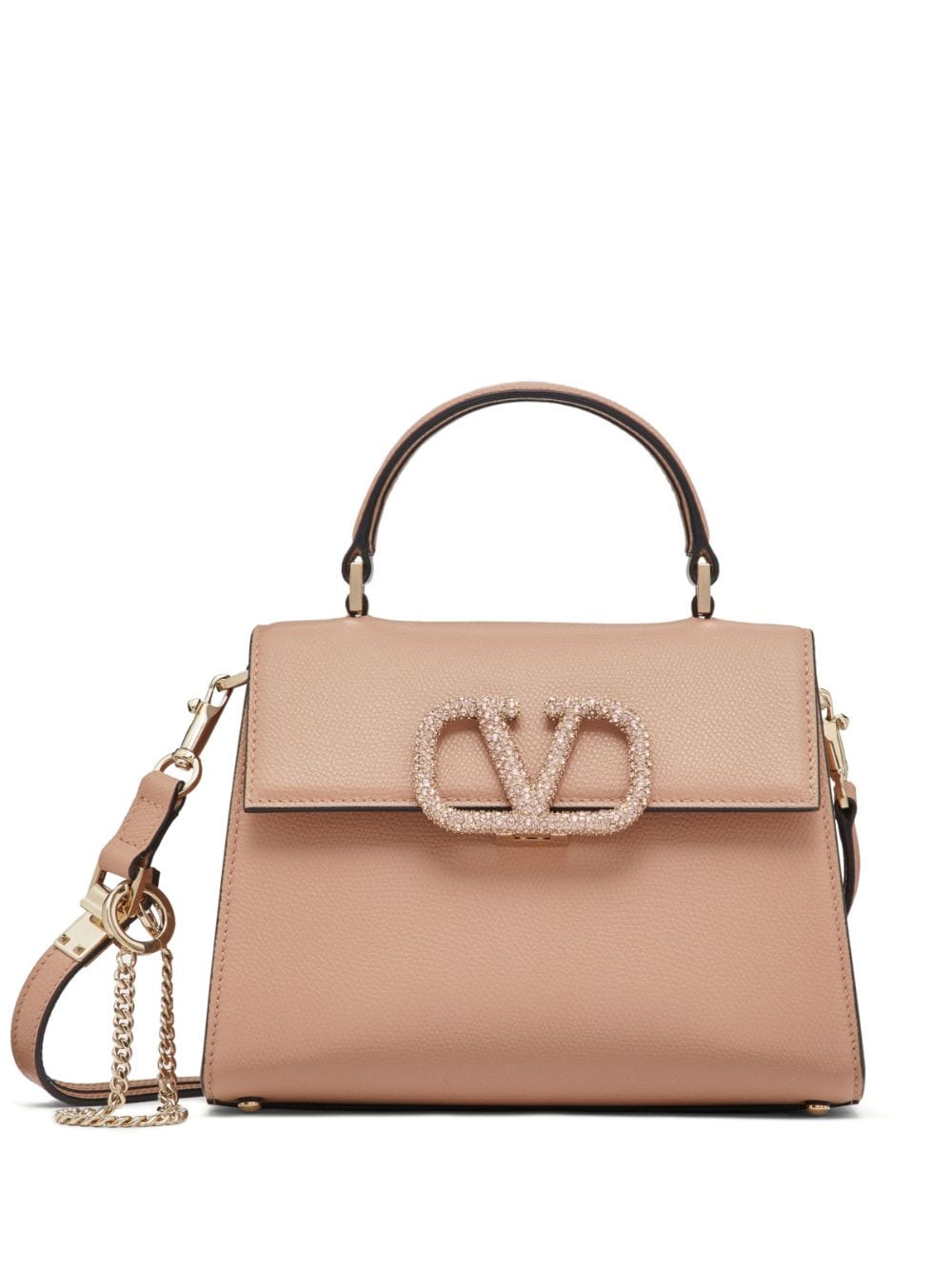 Valentino Garavani Kleine VSling Schultertasche - Nude von Valentino Garavani