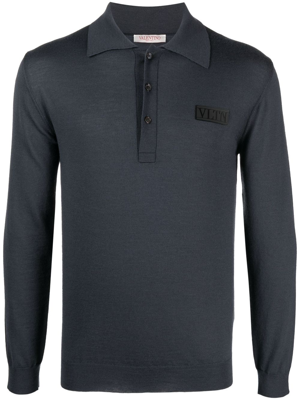 Valentino Garavani Langärmeliges Poloshirt - Grau von Valentino Garavani