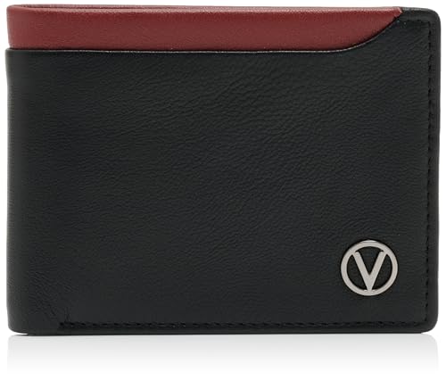 VALENTINO Damen Rush Reisezubehör-Brieftasche, Schwarz/Rot VALENTINO Damen Rush Reisezubehör-Brieftasche, Schwarz/Rot von Valentino