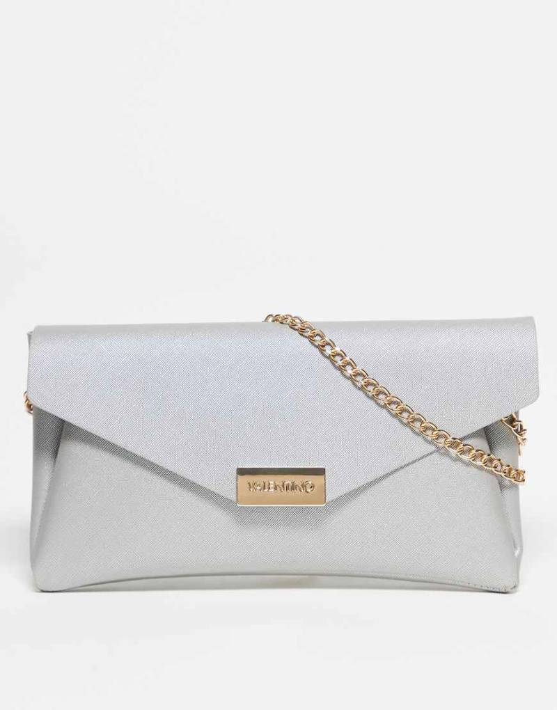 Valentino - Arpie - Envelope-Clutch in Silber mit Kettenriemen Valentino - Arpie - Envelope-Clutch in Silber mit Kettenriemen von Valentino