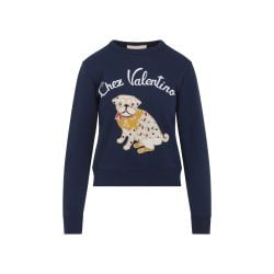 Valentino Blaue Baumwoll-sweatshirt Für Damen von Valentino