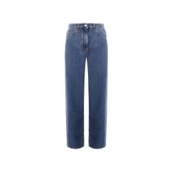 Valentino Blaue Weite Jeans Für Damen von Valentino
