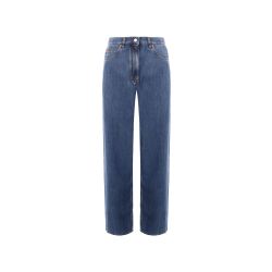 Valentino Blaue Weite Jeans Für Damen von Valentino