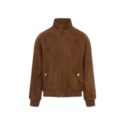 Valentino Braune Lammleder-suede Jacke von Valentino