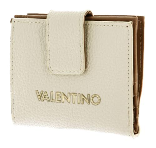 Valentino Damen Alexia Zip Around Wallet, Weiß/Cuoio von Valentino