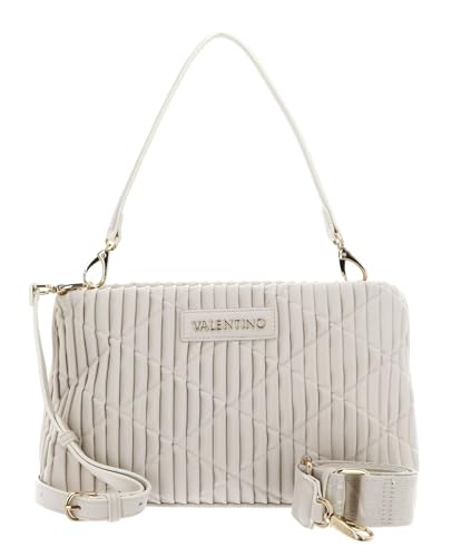 Valentino Damen Handtasche/Schultertasche/Umhängetasche CLAPHAM Weiß Kunstleder, 99-Ohne Größen:-, Color:grau von VALENTINO