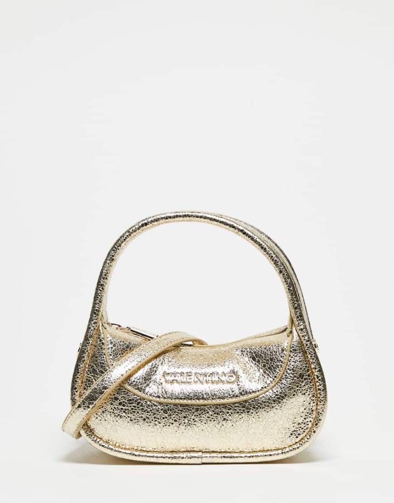 Valentino - Elix - Metallic-Henkeltasche in Gold-Goldfarben von Valentino