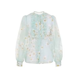 Valentino Grüne Seidenbluse Für Frauen von Valentino