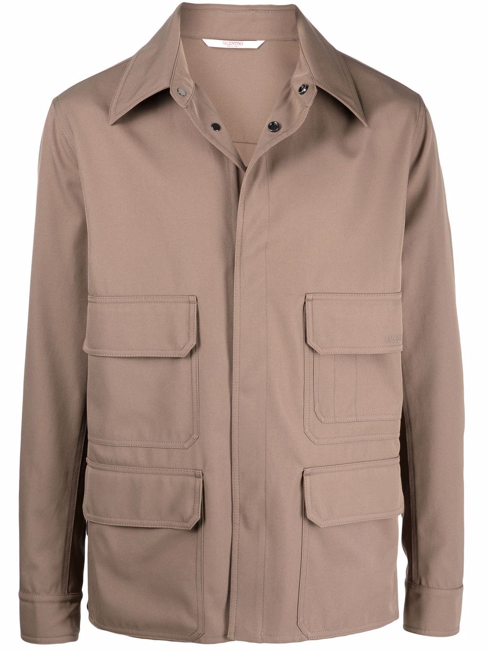 Valentino Garavani Hemdjacke mit Klappentaschen - Nude von Valentino Garavani