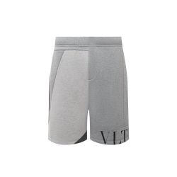Valentino Herren Graue Modal-trainingshorts Mit Logo von Valentino